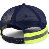 imageTrendy Apparel Shop Reflector HighVisibility Constructed Trucker CapNavy