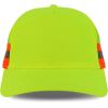 imageTrendy Apparel Shop Reflector HighVisibility Constructed Trucker CapYellow