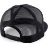 imageTrendy Apparel Shop Structured High Crown 5 Panel Round Flat Bill Trucker CapBlack