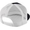 imageTrendy Apparel Shop Structured High Crown 5 Panel Round Flat Bill Trucker CapBlack White