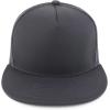 imageTrendy Apparel Shop Structured High Crown 5 Panel Round Flat Bill Trucker CapDark Grey