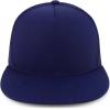 imageTrendy Apparel Shop Structured High Crown 5 Panel Round Flat Bill Trucker CapNavy