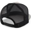 imageTrendy Apparel Shop Structured High Crown 5 Panel Round Flat Bill Trucker CapSilver Black