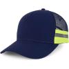 imageTrendy Apparel Shop Reflector HighVisibility Constructed Trucker CapNavy