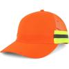 imageTrendy Apparel Shop Reflector HighVisibility Constructed Trucker CapOrange