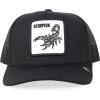 imageTrendy Apparel Shop 5 Panel Animal Design Square Embroidered Trucker CapBlack Black 1