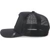 imageTrendy Apparel Shop 5 Panel Animal Design Square Embroidered Trucker CapBlack Black 7