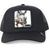 imageTrendy Apparel Shop 5 Panel Animal Design Square Embroidered Trucker CapBlack Black 7