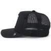 imageTrendy Apparel Shop 5 Panel Animal Design Square Embroidered Trucker CapBlack Black 8