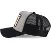 imageTrendy Apparel Shop 5 Panel Animal Design Square Embroidered Trucker CapHgrey Black 6