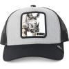 imageTrendy Apparel Shop 5 Panel Animal Design Square Embroidered Trucker CapHgrey Black 7