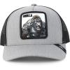 imageTrendy Apparel Shop 5 Panel Animal Design Square Embroidered Trucker CapHgrey Black 9