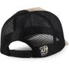 imageTrendy Apparel Shop 5 Panel Animal Design Square Embroidered Trucker CapKhaki Black 1