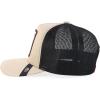 imageTrendy Apparel Shop 5 Panel Animal Design Square Embroidered Trucker CapKhaki Black 8