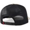 imageTrendy Apparel Shop 5 Panel Animal Design Square Embroidered Trucker CapKhaki Black 8