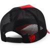 imageTrendy Apparel Shop 5 Panel Animal Design Square Embroidered Trucker CapRed Black 1