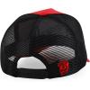 imageTrendy Apparel Shop 5 Panel Animal Design Square Embroidered Trucker CapRed Black