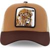 imageTrendy Apparel Shop 5 Panel Animal Design Square Embroidered Trucker CapTan Khaki 6