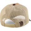 imageTrendy Apparel Shop 5 Panel Animal Design Square Embroidered Trucker CapTan Khaki 6