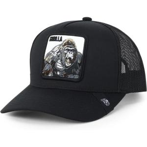 imageTrendy Apparel Shop 5 Panel Animal Design Square Embroidered Trucker CapBlack Black 9