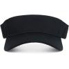 imageTrendy Apparel Shop XXL Oversize Solid Cotton Adjustable Sun VisorBlack
