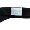 imageTrendy Apparel Shop XXL Oversize Solid Cotton Adjustable Sun VisorBlack