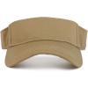 imageTrendy Apparel Shop XXL Oversize Solid Cotton Adjustable Sun VisorKhaki