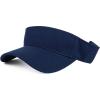 imageTrendy Apparel Shop XXL Oversize Solid Cotton Adjustable Sun VisorNavy