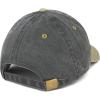 imageTrendy Apparel Shop Capital Mom and Dad Pigment Dyed Couple 2 Pc Cap SetBlack Khaki Khaki Black