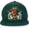 imageTrendy Apparel Shop Bear Embroidered Flat Bill Snapback CapDark Green Dark Green 7