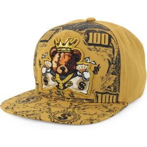 imageTrendy Apparel Shop Bear Embroidered Flat Bill Snapback CapTimber Timber 7