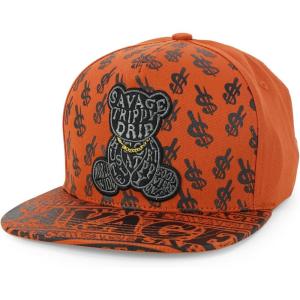 imageTrendy Apparel Shop Bear Embroidered Flat Bill Snapback CapTog Tog 9