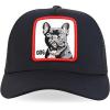 imageTrendy Apparel Shop 5 Panel Animal Design Embroidered Mesh Back Snapback CapBlack Black 1