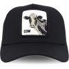 imageTrendy Apparel Shop 5 Panel Animal Design Embroidered Mesh Back Snapback CapBlack Black 3
