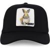 imageTrendy Apparel Shop 5 Panel Animal Design Embroidered Mesh Back Snapback CapBlack Black