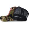 imageTrendy Apparel Shop 5 Panel Animal Design Embroidered Mesh Back Snapback CapCamo Black 8