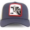 imageTrendy Apparel Shop 5 Panel Animal Design Embroidered Mesh Back Snapback CapCharcoal Khaki 3