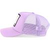 imageTrendy Apparel Shop 5 Panel Animal Design Embroidered Mesh Back Snapback CapLavender Lavender