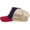 imageTrendy Apparel Shop 5 Panel Animal Design Embroidered Mesh Back Snapback CapNavy Khaki 6
