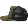 imageTrendy Apparel Shop 5 Panel Animal Design Embroidered Mesh Back Snapback CapOlive Black 6