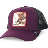 imageTrendy Apparel Shop 5 Panel Animal Design Embroidered Mesh Back Snapback CapPurple Black 9
