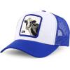 imageTrendy Apparel Shop 5 Panel Animal Design Embroidered Mesh Back Snapback CapWhite Royal 3