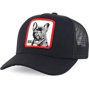 imageTrendy Apparel Shop 5 Panel Animal Design Embroidered Mesh Back Snapback CapBlack Black 1