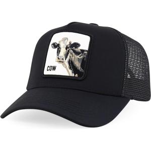 imageTrendy Apparel Shop 5 Panel Animal Design Embroidered Mesh Back Snapback CapBlack Black 3