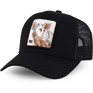 imageTrendy Apparel Shop 5 Panel Animal Design Embroidered Mesh Back Snapback CapBlack Black 5