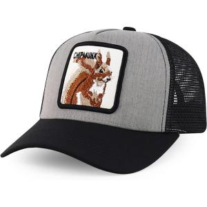 imageTrendy Apparel Shop 5 Panel Animal Design Embroidered Mesh Back Snapback CapHgrey Black 2
