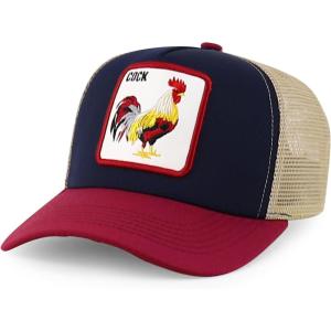 imageTrendy Apparel Shop 5 Panel Animal Design Embroidered Mesh Back Snapback CapNavy Khaki 7