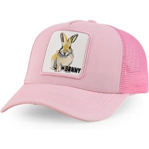 imageTrendy Apparel Shop 5 Panel Animal Design Embroidered Mesh Back Snapback CapPink Pink