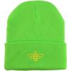imageTrendy Apparel Shop Bee Embroidered Winter Long Cuff BeanieNeon Green