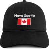 imageTrendy Apparel Shop Nova Scotia with Canadian Flag Embroidered Cotton Low Profile Dad HatBlack
